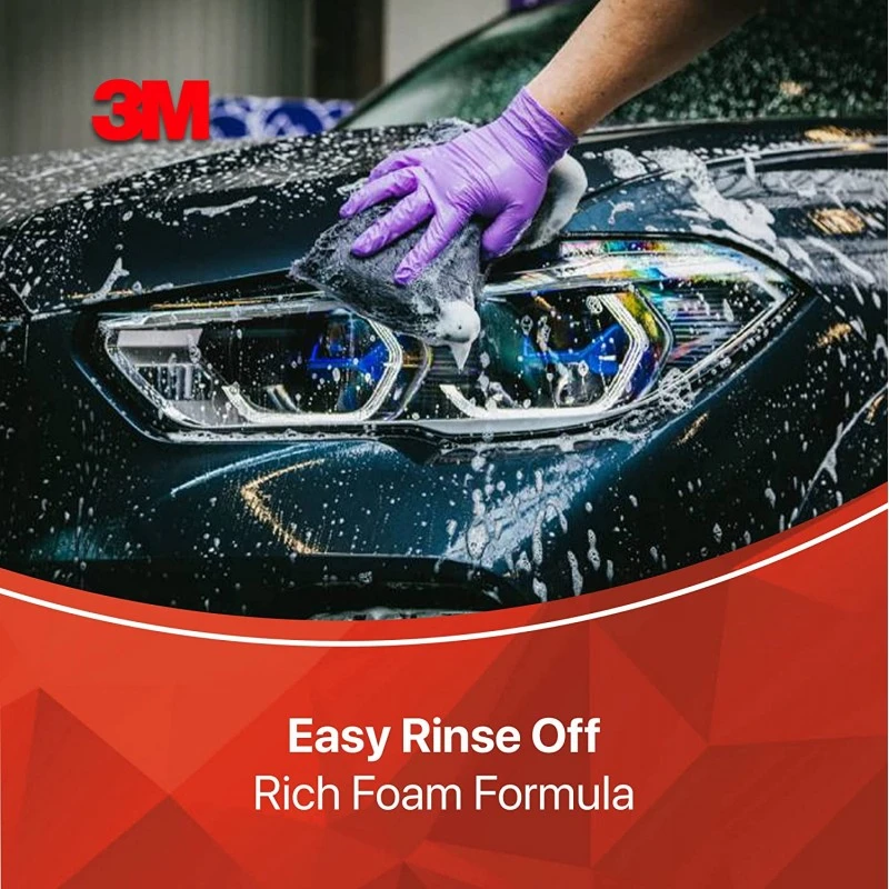 3M Car Wash Shampoo, 250ml | High Foam Car Cleaning | Remove tough dirt | Safe on paint 3M Car Wash Shampoo, 250ml | High Foam Car Cleaning | Remove tough dirt | Safe on paint