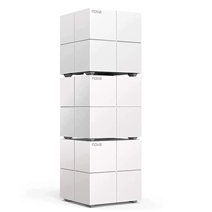 Tenda Nova MW6 Whole Home Mesh Wi-Fi System, 6000sq² Wi-Fi Coverage, Two Gigabit Ports, APP Control, Easy Set Up (White, Pack of 3)