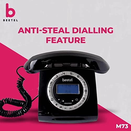 Beetel M73 Corded Landline Phone with Caller ID & 16-Digit LCD Display Beetel M73 Corded Landline Phone with Caller ID & 16-Digit LCD Display