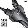 Dyazo 36 W Dual Ports Rapid Fast Smart Qualcomm Turbo Car Charger with Quick Charge 3.0 Dyazo 36 W Dual Ports Rapid Fast Smart Qualcomm Turbo Car Charger with Quick Charge 3.0