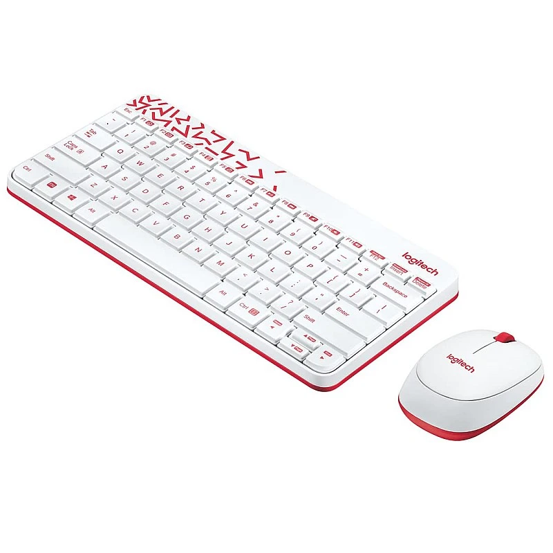 Logitech MK240 Nano Wireless Keyboard and Mouse Combo 12 Function Keys 2.4GHz Wireless White Logitech MK240 Nano Wireless Keyboard and Mouse Combo 12 Function Keys 2.4GHz Wireless White