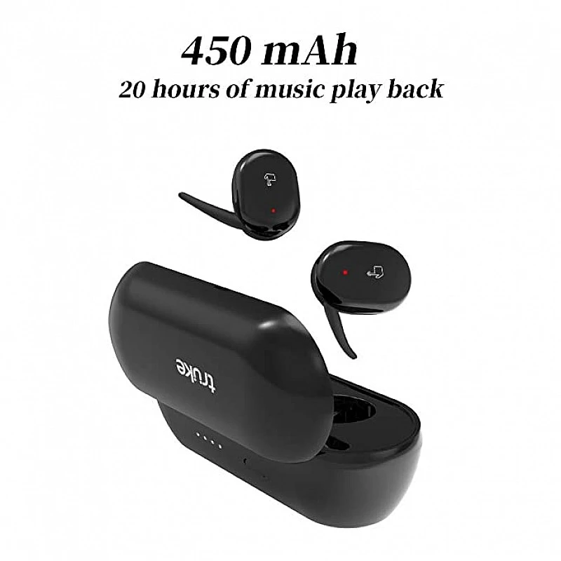 Truke Fit 2 in-Ear True Wireless Bluetooth Headphones TWS with Mic Black Truke Fit 2 in-Ear True Wireless Bluetooth Headphones TWS with Mic Black