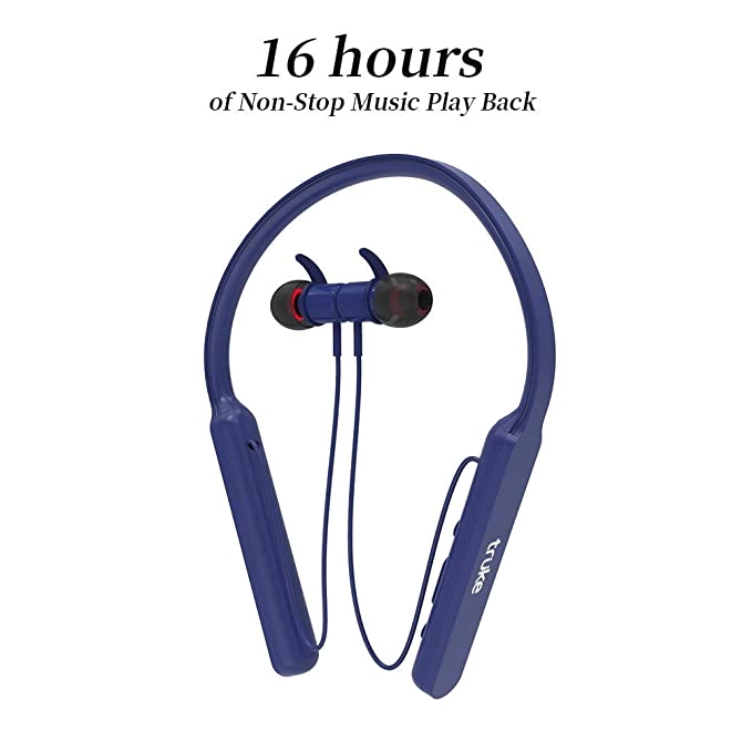 truke Yoga 1 in-Ear Neckband Wireless Bluetooth Earphones with Mic (Blue) truke Yoga 1 in-Ear Neckband Wireless Bluetooth Earphones with Mic (Blue)