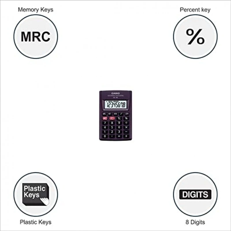 CASIO HL-4A Portable Basic Calculator Small Size CASIO HL-4A Portable Basic Calculator Small Size