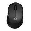 Logitech M330 Silent Plus Wireless Optical Mouse (USB, Black)- Logitech M330 Silent Plus Wireless Optical Mouse (USB, Black)-