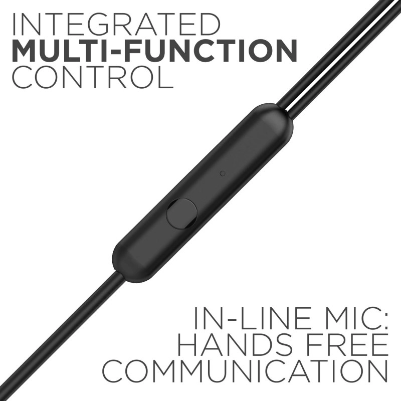 BoAt Bassheads 102 in Ear Wired Earphones with Mic Charcoal Black