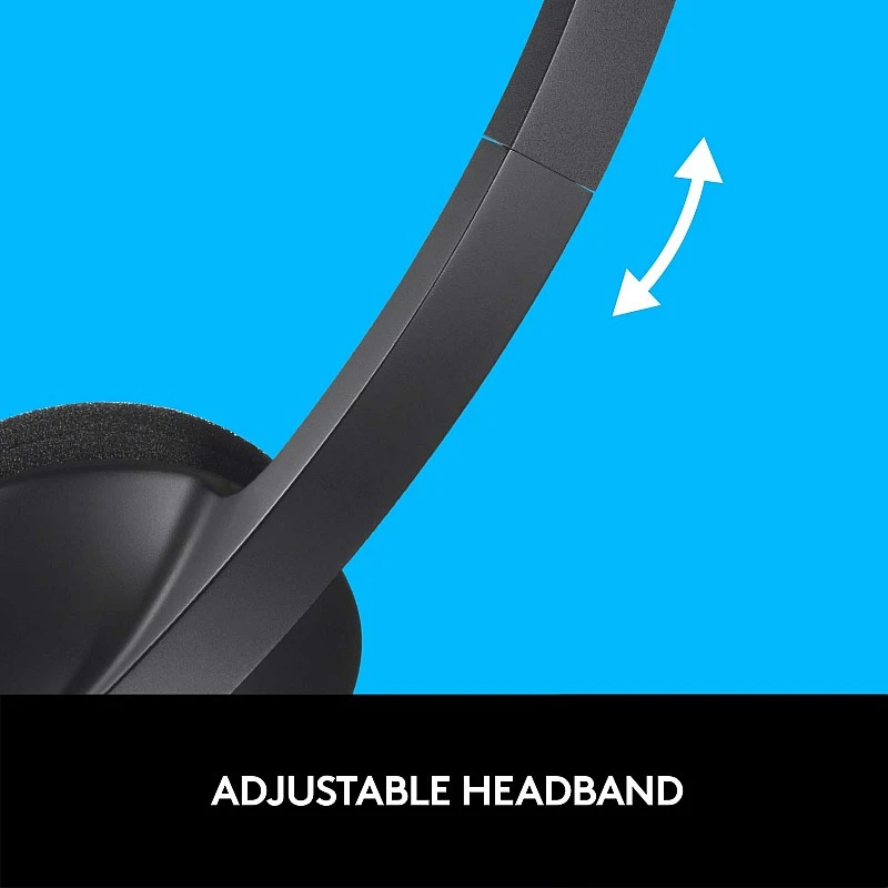 Logitech H340 Wired Headset Stereo Headphones with Noise Cancelling Microphone USB PC Mac Laptop Black Logitech H340 Wired Headset Stereo Headphones with Noise Cancelling Microphone USB PC Mac Laptop Black