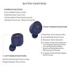Truke Fit 1 Bluetooth Headphones with Mic Blue Truke Fit 1 Bluetooth Headphones with Mic Blue