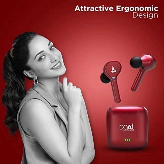 boAt Airdopes 431 Twin Wireless Ear-Buds with Mic (Red) boAt Airdopes 431 Twin Wireless Ear-Buds with Mic (Red)