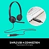 Logitech H340 Wired Headset Stereo Headphones with Noise Cancelling Microphone USB PC Mac Laptop Black Logitech H340 Wired Headset Stereo Headphones with Noise Cancelling Microphone USB PC Mac Laptop Black