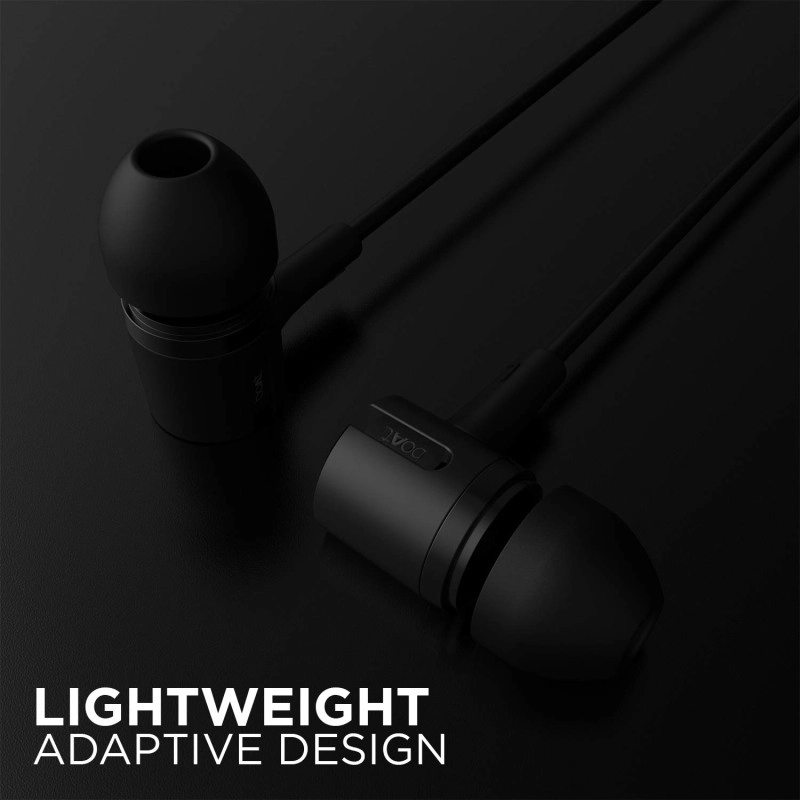BoAt Bassheads 102 in Ear Wired Earphones with Mic Charcoal Black