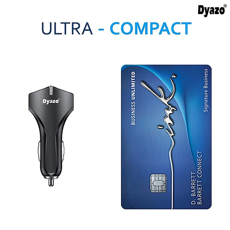 Dyazo 36 W Dual Ports Rapid Fast Smart Qualcomm Turbo Car Charger with Quick Charge 3.0 Dyazo 36 W Dual Ports Rapid Fast Smart Qualcomm Turbo Car Charger with Quick Charge 3.0