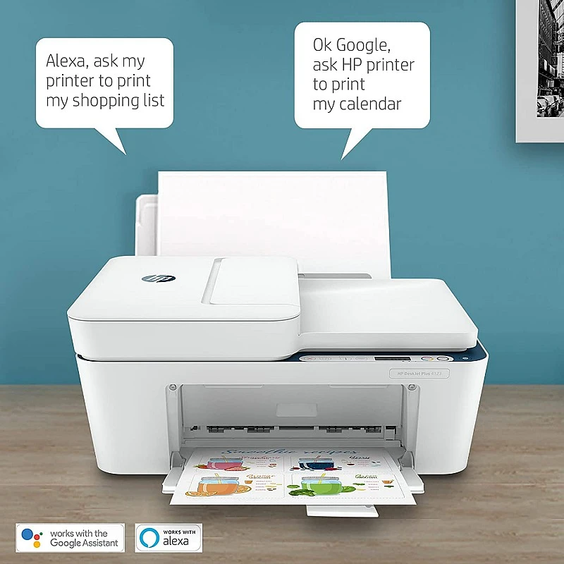 HP DeskJet Plus 4123 All-in-One Wifi Colour Printer, Scanner and Copier for Home Refurbished without Cartidges HP DeskJet Plus 4123 All-in-One Wifi Colour Printer, Scanner and Copier for Home Refurbished without Cartidges