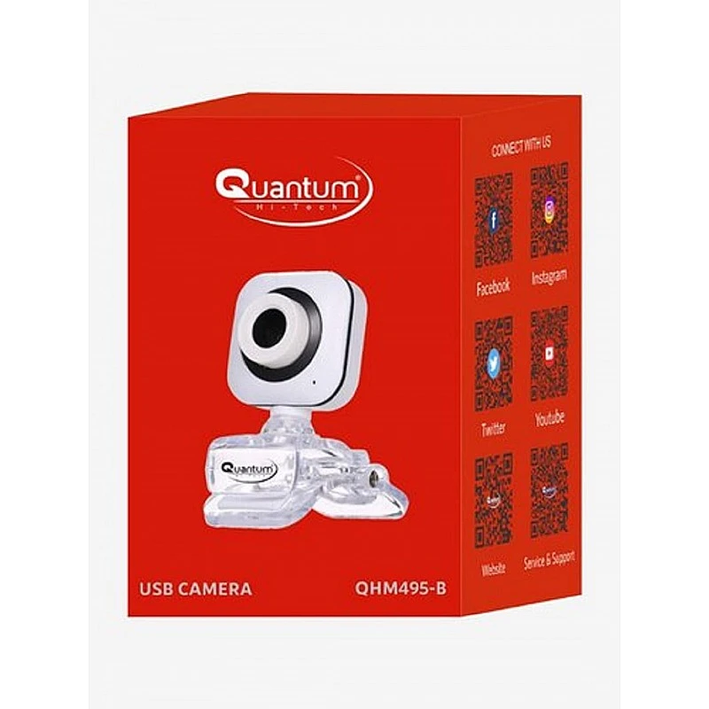 Quantum USB Camera QHM495-B White Pack of 1 Quantum USB Camera QHM495-B White Pack of 1