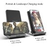 Dyazo 15 W / 10 W / 7.5 W W 3 Coil Qi Certified Wireless Charging Stand/Charging Pad Compatible with Samsung Galaxy Note 10