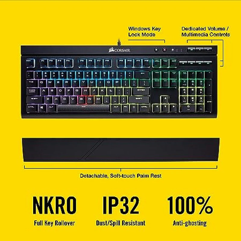 Corsair K68 Mechanical Gaming Keyboard-RED Backlit-Cherry MX Red - Black Corsair K68 Mechanical Gaming Keyboard-RED Backlit-Cherry MX Red - Black