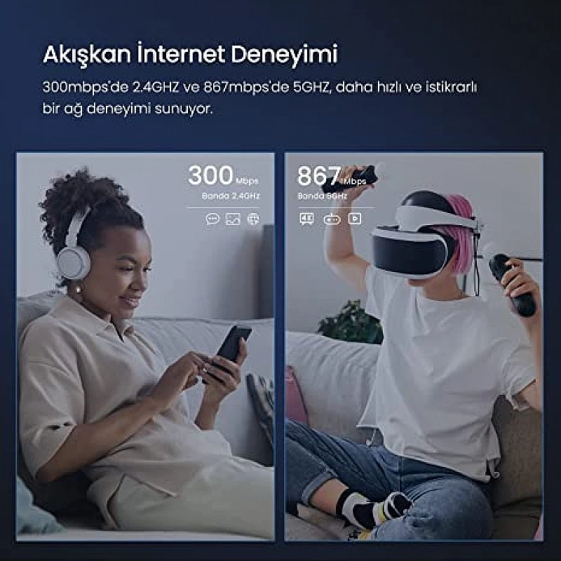 Tenda AC8 AC1200 MU-MIMO Wireless Gigabit Router, Wi-Fi Speed up to 867Mbps/5G + 300Mbps/2.4G, 4 Gigabit Ports Tenda AC8 AC1200 MU-MIMO Wireless Gigabit Router, Wi-Fi Speed up to 867Mbps/5G + 300Mbps/2.4G, 4 Gigabit Ports