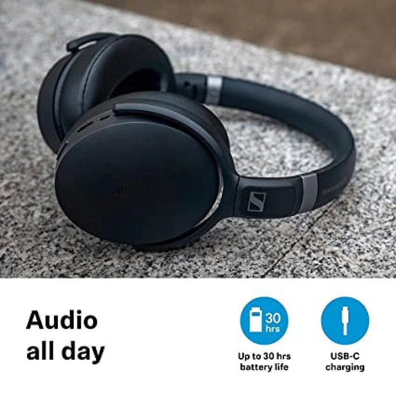 Sennheiser HD 450SE Bluetooth Wireless Over Ear Headphones with Mic Black Sennheiser HD 450SE Bluetooth Wireless Over Ear Headphones with Mic Black