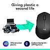 Logitech M330 Silent Plus Wireless Optical Mouse (USB, Black)- Logitech M330 Silent Plus Wireless Optical Mouse (USB, Black)-