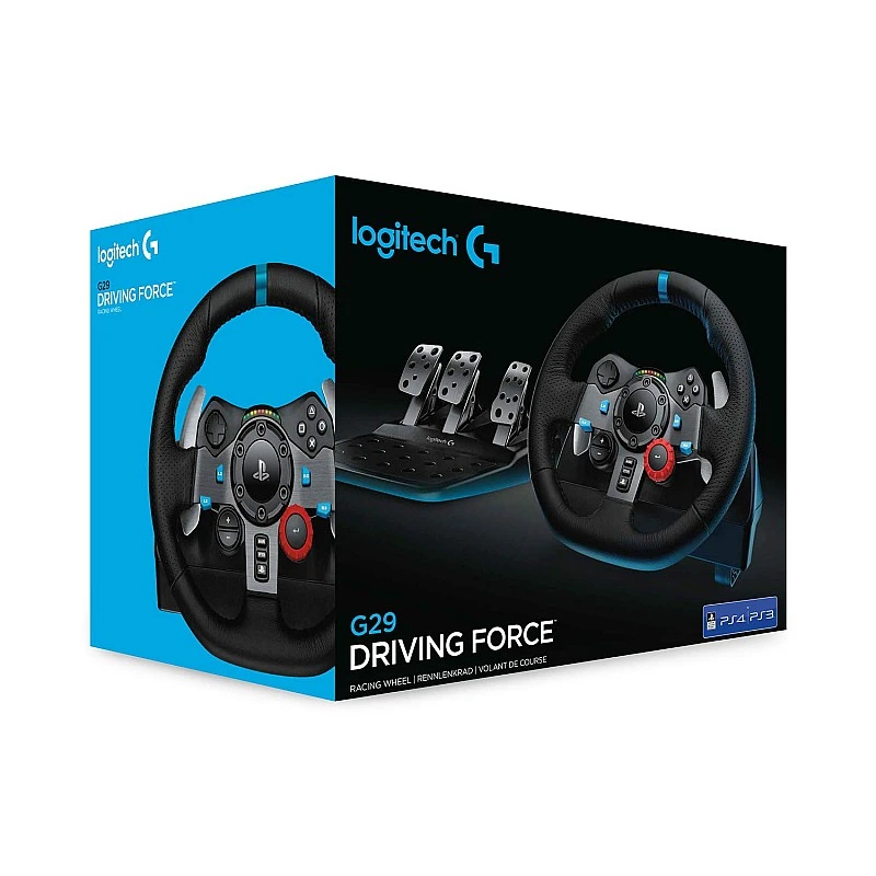 Logitech G29 Driving Force Racing Wheel and Floor Pedals, Real Force, Stainless Steel Paddle Shifters Logitech G29 Driving Force Racing Wheel and Floor Pedals, Real Force, Stainless Steel Paddle Shifters