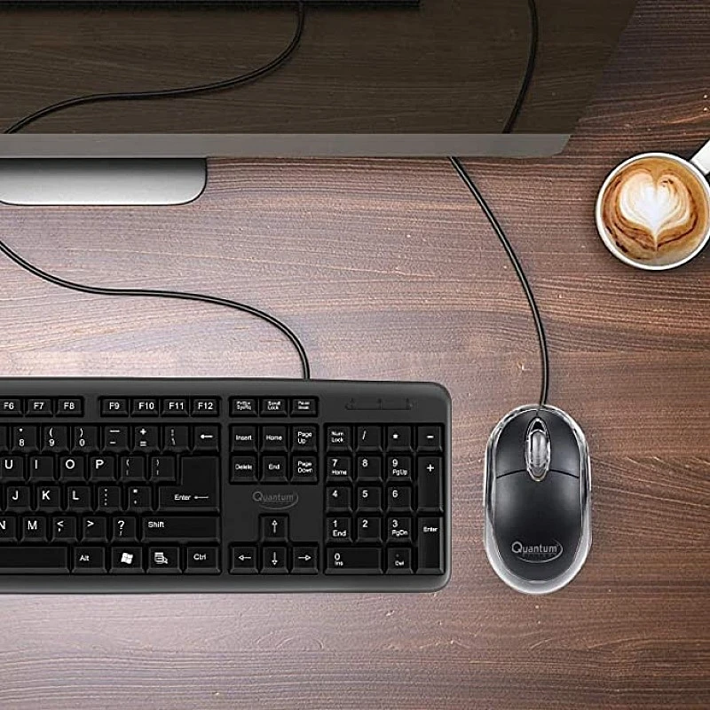 Quantum QHM222 3 Button 1000DPI Wired Optical Mouse (Black) Quantum QHM222 3 Button 1000DPI Wired Optical Mouse (Black)