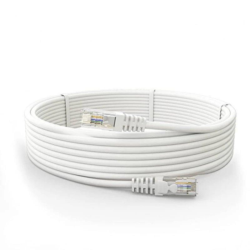 Quantum RJ45 Ethernet Patch/LAN Cable with Gold Plated Connectors Supports Upto 1000Mbps - (3 Meters) White Quantum RJ45 Ethernet Patch/LAN Cable with Gold Plated Connectors Supports Upto 1000Mbps - (3 Meters) White