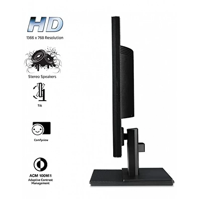 Acer 19.5-inch 49.53 cm HD LED Backlit Computer Monitor with HDMI, VGA Ports and Stereo Speakers Acer 19.5-inch 49.53 cm HD LED Backlit Computer Monitor with HDMI, VGA Ports and Stereo Speakers