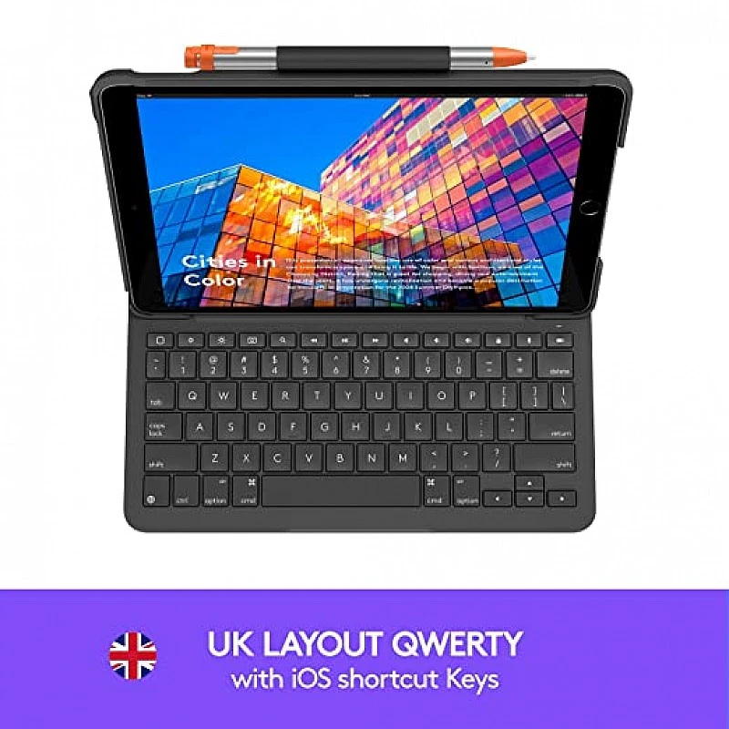 Logitech slim folio for ipad air (3rd generation) keyboard case with integrated wireless keyboard graphite Logitech slim folio for ipad air (3rd generation) keyboard case with integrated wireless keyboard graphite