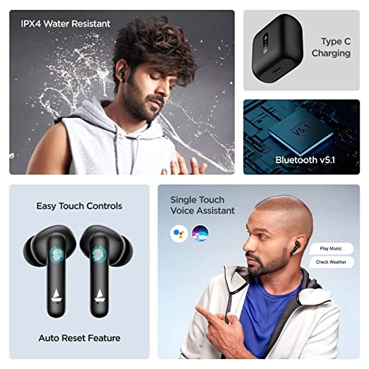 boAt Airdopes 141 True Wireless Earbuds (Bold Black) boAt Airdopes 141 True Wireless Earbuds (Bold Black)