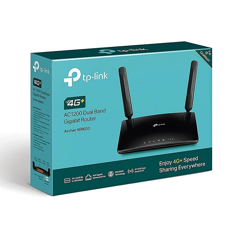 TP-Link Archer MR600 AC1200Mbps 4G+ Cat6 Mobile Wi-Fi Router Dual Band Wireless Wi-Fi TP-Link Archer MR600 AC1200Mbps 4G+ Cat6 Mobile Wi-Fi Router Dual Band Wireless Wi-Fi