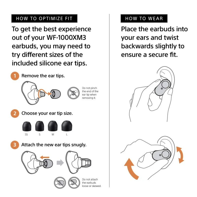 Sony WF-1000XM3 Industry Leading Active Noise Cancellation True Wireless TWS Bluetooth 5.0 Earbuds Black Sony WF-1000XM3 Industry Leading Active Noise Cancellation True Wireless TWS Bluetooth 5.0 Earbuds Black
