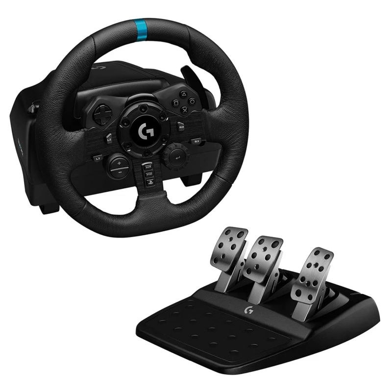 Logitech G923 Racing Wheel and Pedals, TRUEFORCE 1000 Hz Force Feedback, Responsive Driving Design Black Logitech G923 Racing Wheel and Pedals, TRUEFORCE 1000 Hz Force Feedback, Responsive Driving Design Black
