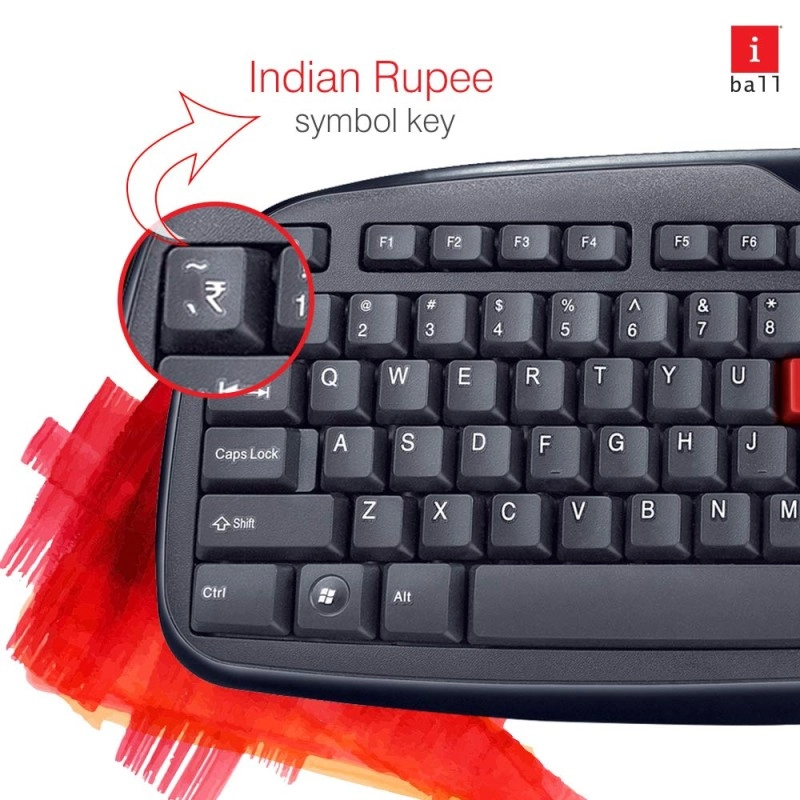 iBall Wintop Soft Key Keyboard and Mouse Combo Black- iBall Wintop Soft Key Keyboard and Mouse Combo Black-