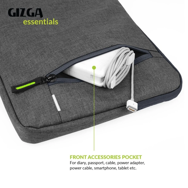Gizga Essentials Laptop Bag Sleeve for 13 inch-13.5 inch Laptop Case Cover Pouch MacBook Pro Grey Gizga Essentials Laptop Bag Sleeve for 13 inch-13.5 inch Laptop Case Cover Pouch MacBook Pro Grey