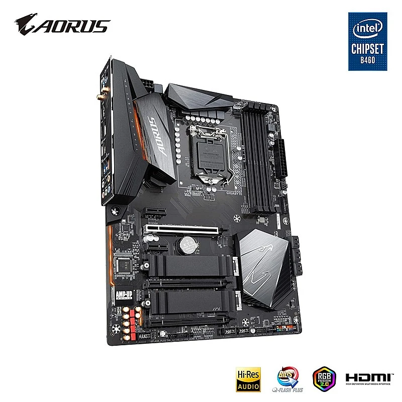 GIGABYTE B460 AORUS PRO AC with Direct 8+2 Phase Digital VRM Design Motherboard GIGABYTE B460 AORUS PRO AC with Direct 8+2 Phase Digital VRM Design Motherboard