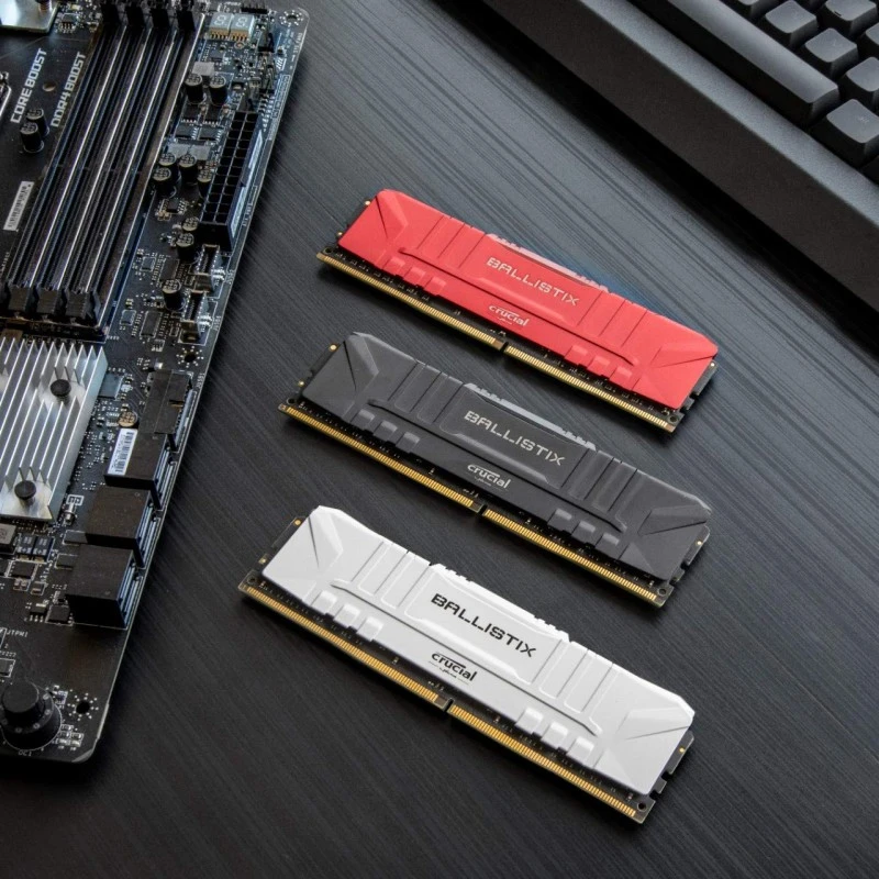 Crucial Ballistix 3200 MHz DDR4 DRAM Desktop Gaming Memory 8GB CL16 BL8G32C16U4R (Red) Crucial Ballistix 3200 MHz DDR4 DRAM Desktop Gaming Memory 8GB CL16 BL8G32C16U4R (Red)