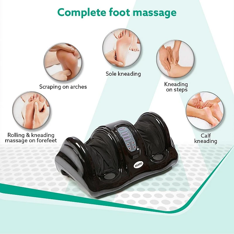 AGARO 33158 Electric Shiatsu Foot Massager with Kneading Function for Pain Relief & Improving Blood Circulation, Black AGARO 33158 Electric Shiatsu Foot Massager with Kneading Function for Pain Relief & Improving Blood Circulation, Black