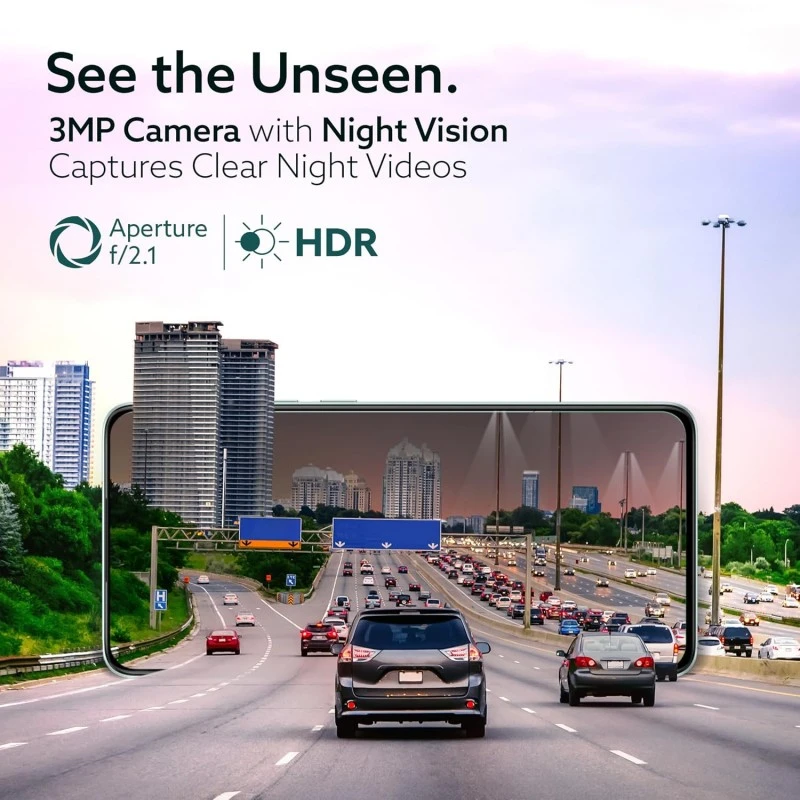 AGARO Alpha Car Dash Camera, Dashboard Recorder, 3MP, 140 Degree Wide Angle, F2.1 Aperture, Full HD, Voice Recorder, 128 GB Micro SD Card Support, Night Vision, G Sensor, Wifi, Loop Recording, DIY Set Up AGARO Alpha Car Dash Camera, Dashboard Recorder, 3MP, 140 Degree Wide Angle, F2.1 Aperture, Full HD, Voice Recorder, 128 GB Micro SD Card Support, Night Vision, G Sensor, Wifi, Loop Recording, DIY Set Up