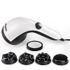 AGARO Atom Plus Handheld Massager, 4 Heads, Mesh Cover, Variable Speed, Pain Relief & Relaxation for Back, Legs & Feet AGARO Atom Plus Handheld Massager, 4 Heads, Mesh Cover, Variable Speed, Pain Relief & Relaxation for Back, Legs & Feet