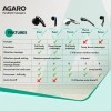 AGARO Relaxo Electric Handheld Full Body Massager with 8 Massage Heads, 5 Mode & 6 Speed Settings for Pain Relief & Relaxation (Black), Back, Leg & Foot. AGARO Relaxo Electric Handheld Full Body Massager with 8 Massage Heads, 5 Mode & 6 Speed Settings for Pain Relief & Relaxation (Black), Back, Leg & Foot.