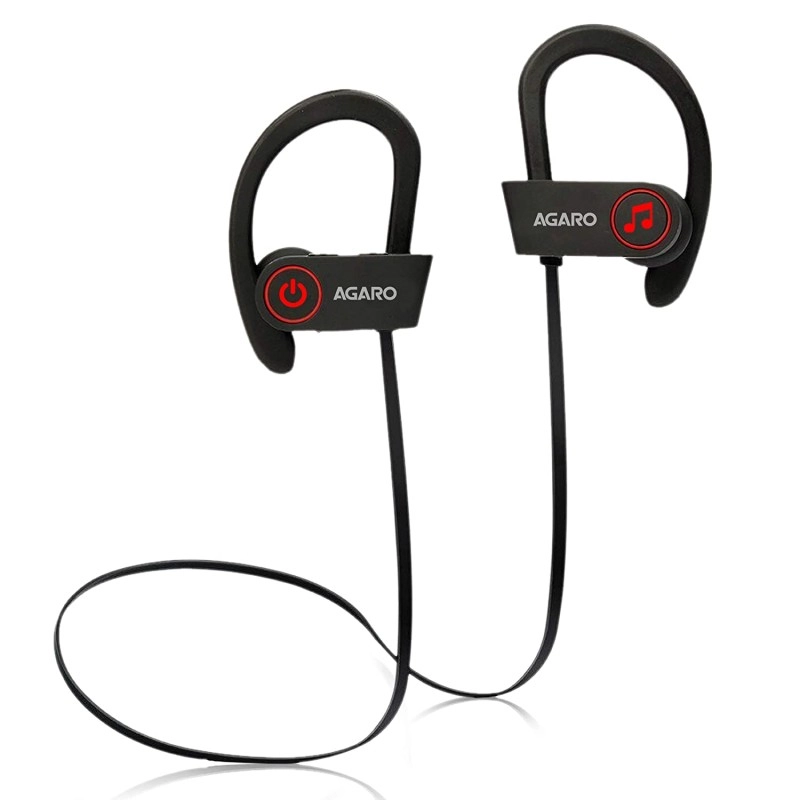 AGARO Sports Bluetooth Wireless in Ear Earphones with Mic (Black) AGARO Sports Bluetooth Wireless in Ear Earphones with Mic (Black)