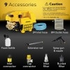 AGARO Supreme Plus Pressure Washer, Car Washer, 2200 Watts Motor, 8L/Min Flow Rate, 140 Bars, Adjustable Pressure Regulato, 8M Outlet Hose, 4M Power Cord, Car, Bike & Home Cleaning, Yellow