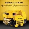 AGARO Supreme Plus Pressure Washer, Car Washer, 2200 Watts Motor, 8L/Min Flow Rate, 140 Bars, Adjustable Pressure Regulato, 8M Outlet Hose, 4M Power Cord, Car, Bike & Home Cleaning, Yellow