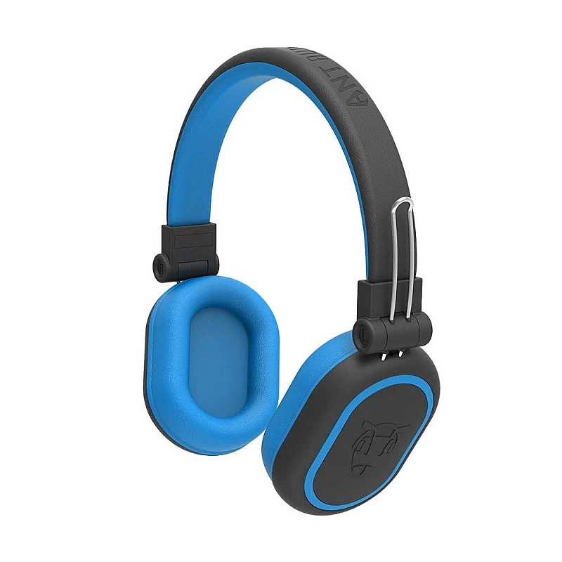 ANT AUDIO Treble 1200 Wireless Bluetooth Over The Ear Headset with Mic (Black Blue) ANT AUDIO Treble 1200 Wireless Bluetooth Over The Ear Headset with Mic (Black Blue)