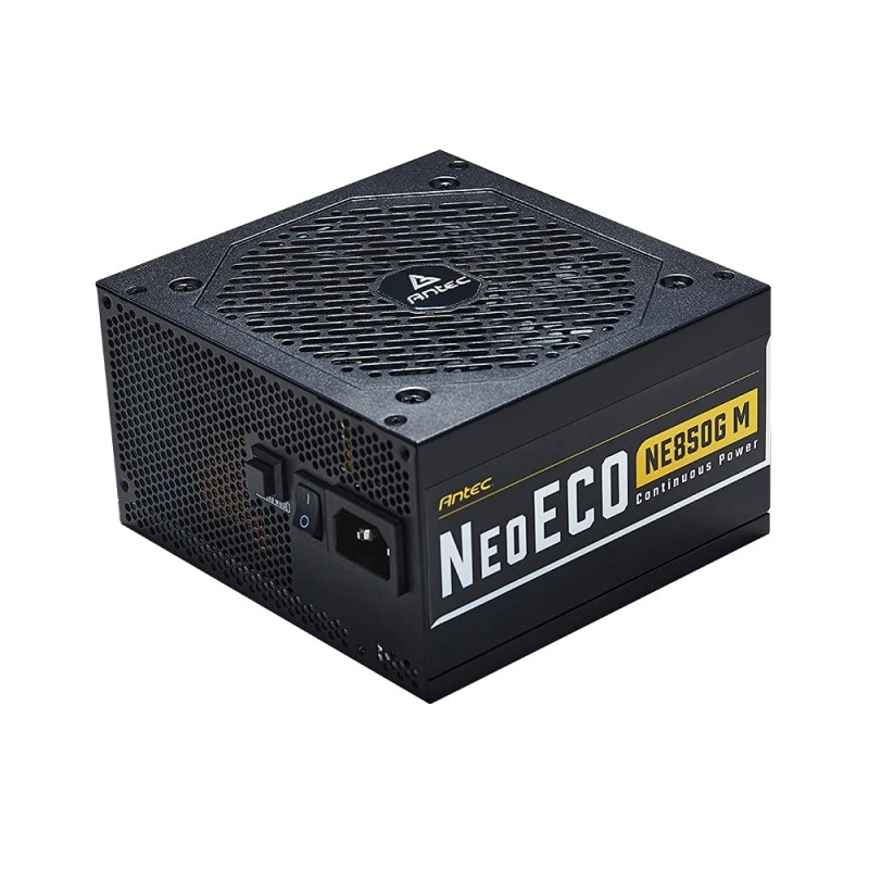 ANTEC NeoECO, NE1000G M ATX3.0, 1000W Full Modular PSU, 80 Plus Gold Certified, PCIE 5.0 Support, PhaseWave Design, Japanese Caps, Zero RPM Manager, Silent 120mm Fan, 10-Year Warranty