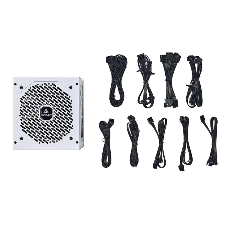 ANTEC NeoECO, NE1000G M ATX3.0, 1000W Full Modular PSU, 80 Plus Gold Certified, PCIE 5.0 Support, PhaseWave Design, Japanese Caps, Zero RPM Manager, Silent 120mm Fan, 10-Year Warranty