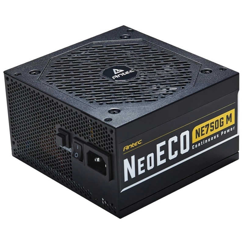 ANTEC NeoECO, NE1000G M ATX3.0, 1000W Full Modular PSU, 80 Plus Gold Certified, PCIE 5.0 Support, PhaseWave Design, Japanese Caps, Zero RPM Manager, Silent 120mm Fan, 10-Year Warranty