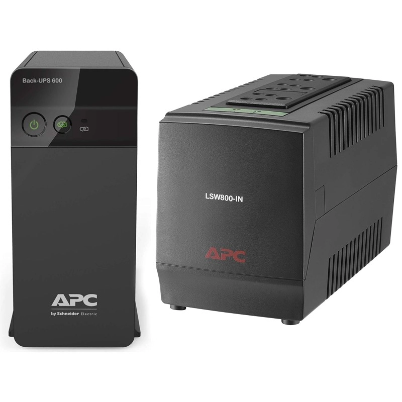 APC Back-UPS BX600C-IN 600VA / 360W, 230V, UPS System, an Ideal Power Backup & Protection for Home Office, Desktop PC & Home Electronics APC Back-UPS BX600C-IN 600VA / 360W, 230V, UPS System, an Ideal Power Backup & Protection for Home Office, Desktop PC & Home Electronics