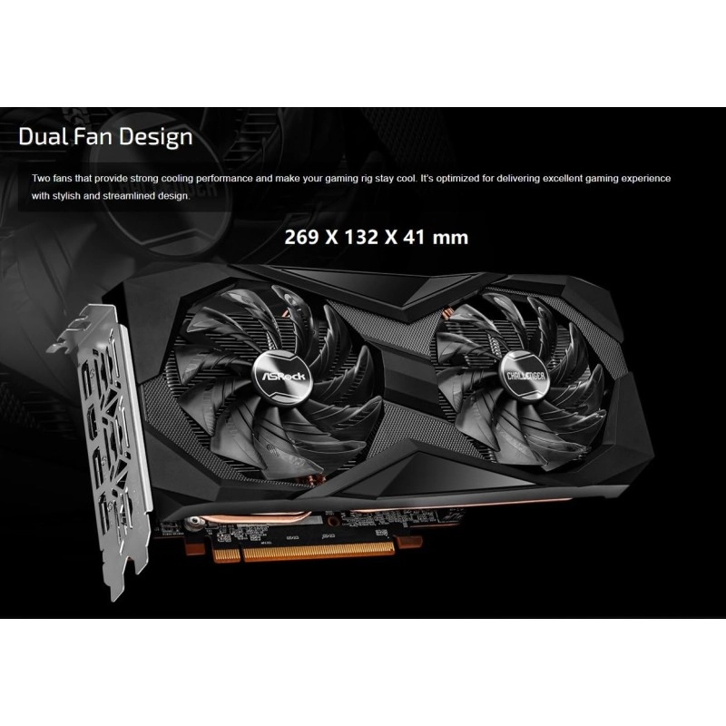ASRock AMD Radeon Rx 6400 Challenger Itx 4Gb,pci_e_x4,gddr6