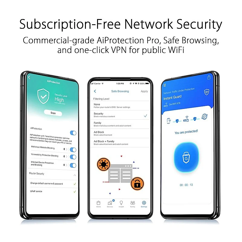 ASUS ZenWiFi XT8 AX6600 Tri-Band WiFi 6 Mesh Router, Covearge up to 5500 sq ft, Subscription-Free Network Security, Advanced Parental Controls, 4G & 5G Mobile Tethering, VPN, 2.5G Port (Black) ASUS ZenWiFi XT8 AX6600 Tri-Band WiFi 6 Mesh Router, Covearge up to 5500 sq ft, Subscription-Free Network Security, Advanced Parental Controls, 4G & 5G Mobile Tethering, VPN, 2.5G Port (Black)